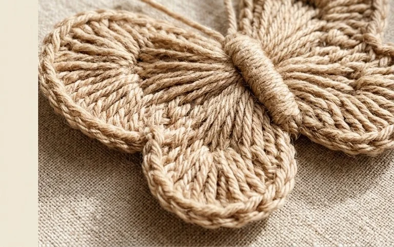 How to make a yarn butterfly craft