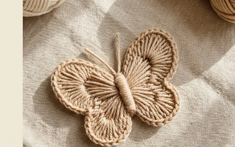 How to make a yarn butterfly craft